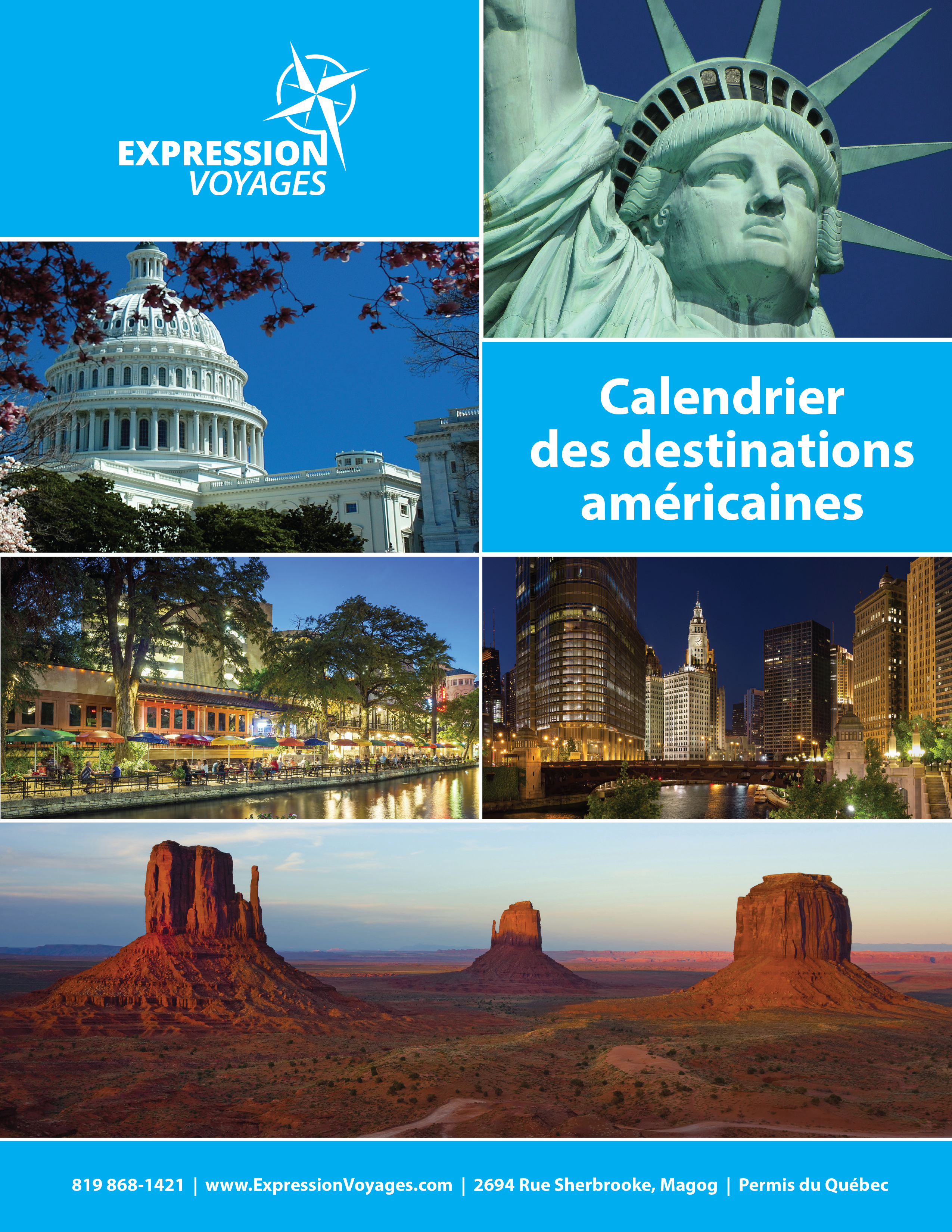 calendrier des départs destinations américaines-cover